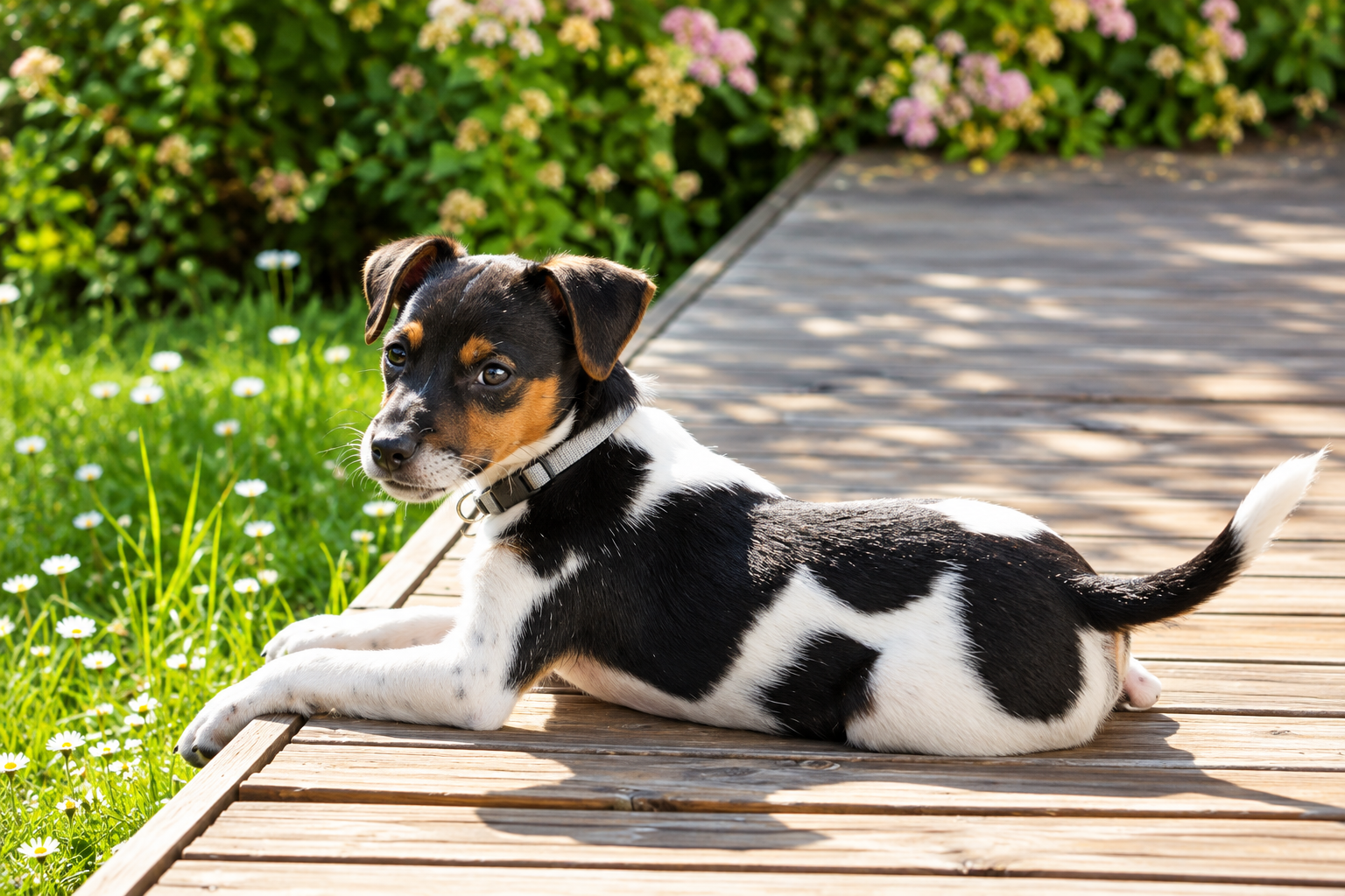 Jack Russell Terrier im neuen Zuhause